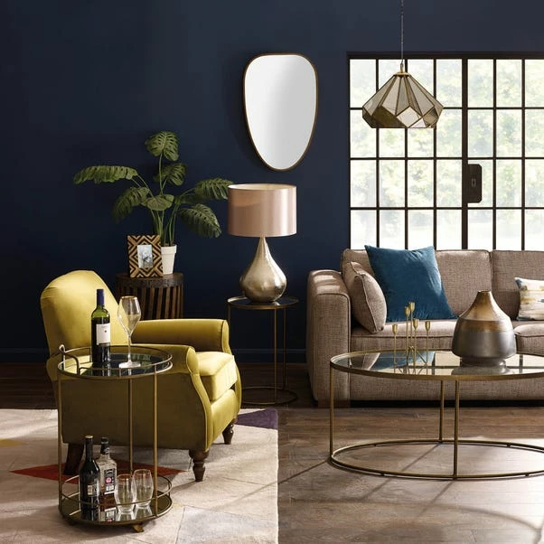 Dunelm Pimlico Antique Brass Drinks Trolley 5 Dunelm Pimlico Antique Brass Drinks Trolley - Image 3