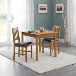 Julian Bowen Coxmoor Oak Square Dining Table -furniture Shop 1000097629 alt02