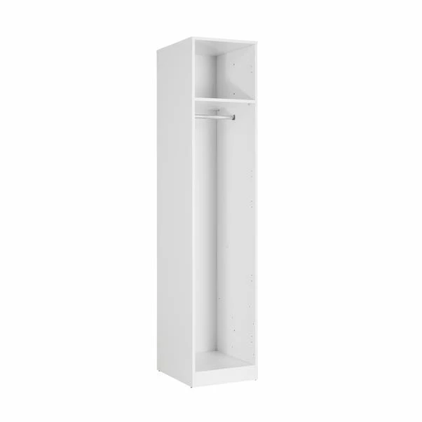 Harmony Acton Single Wardrobe, White 4 Harmony Acton Single Wardrobe, White - Image 2