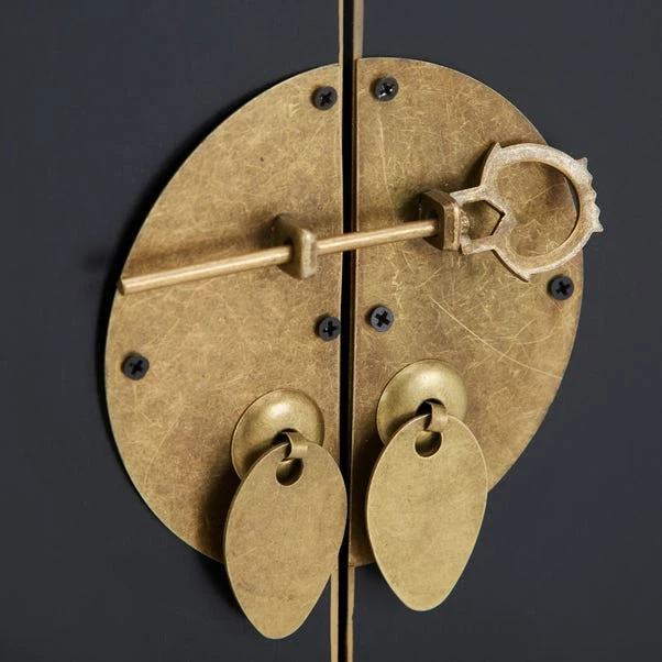 Dunelm Hanna 2 Drawer & 1 Door Chest, Black 8 Dunelm Hanna 2 Drawer & 1 Door Chest, Black - Image 6