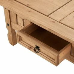 Seconique Corona Pine Coffee Table With Drawer -furniture Shop 1000108046 alt02