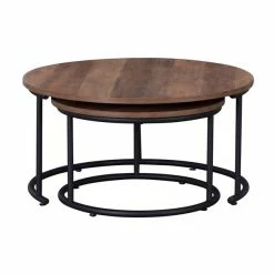 Dunelm Fulton Coffee Nest Of Tables Pine Effect -furniture Shop 1000117131 alt02