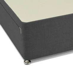 Dunelm Universal Charcoal Linen Divan Base -furniture Shop 1000119447 alt05