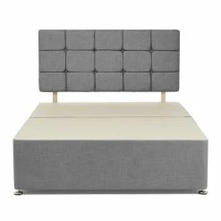 Dunelm Universal Grey Linen Divan Base -furniture Shop 1000119449 alt02