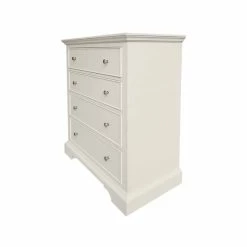 Dunelm Charlotte 4 Drawer Chest, Ivory -furniture Shop 1000133554 alt03