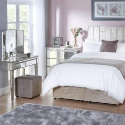 Dunelm Fitzgerald 5 Drawer Chest, Mirrored -furniture Shop 1000133581 alt01