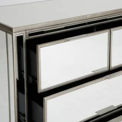 Dunelm Fitzgerald 5 Drawer Chest, Mirrored -furniture Shop 1000133581 alt04