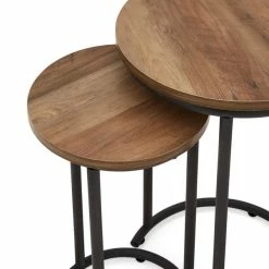 Dunelm Fulton Nest Of Tables Pine Effect -furniture Shop 1000146591 alt04