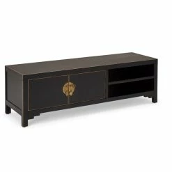 Dunelm Hanna Black Wide TV Stand -furniture Shop 1000146593 alt04
