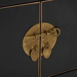 Dunelm Hanna Black Wide TV Stand -furniture Shop 1000146593 alt05