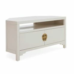 Dunelm Hanna Oyster Corner TV Stand -furniture Shop 1000146595 alt01