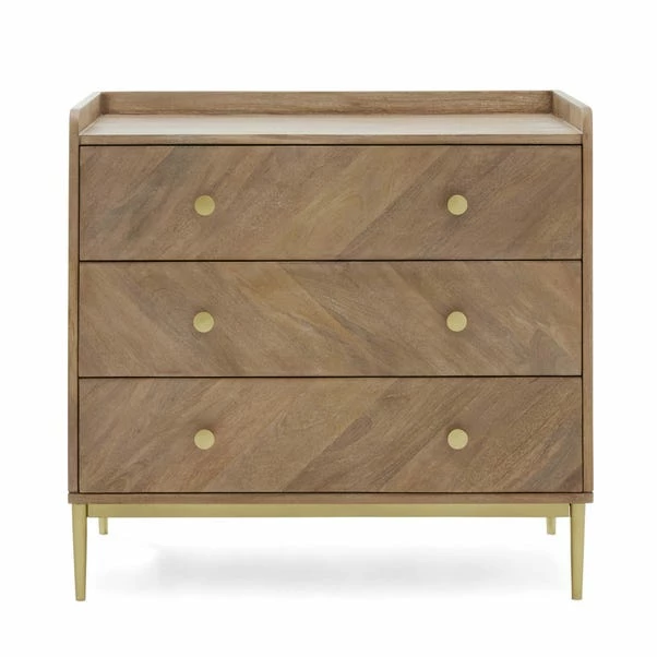 Dunelm Rumi 3 Drawer Chest, Mango Wood 5 Dunelm Rumi 3 Drawer Chest, Mango Wood - Image 3