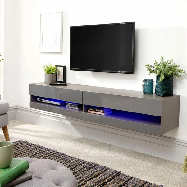 GFW Galicia 150cm LED Wall TV Unit 4 GFW Galicia 150cm LED Wall TV Unit - Image 2