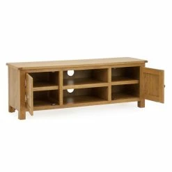 Dunelm Bromley Wide TV Unit Oak 12 Dunelm Bromley Wide TV Unit Oak -furniture Shop 1000157737 alt04