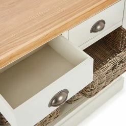 Dunelm Compton Ivory Console Table With Baskets -furniture Shop 1000157740 alt04