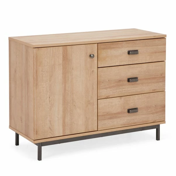 Dunelm Fulton Oak Effect Small Sideboard 6 Dunelm Fulton Oak Effect Small Sideboard - Image 4