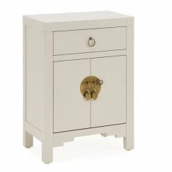 Dunelm Hanna Small 1 Drawer & 1 Door Chest, Oyster Grey -furniture Shop 1000157791 alt02