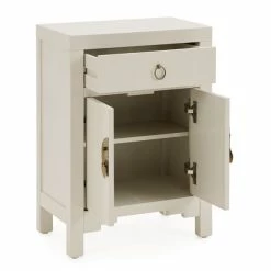 Dunelm Hanna Small 1 Drawer & 1 Door Chest, Oyster Grey -furniture Shop 1000157791 alt04