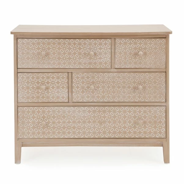 Dunelm Ivy 5 Drawer Chest 4 Dunelm Ivy 5 Drawer Chest - Image 2