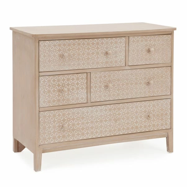 Dunelm Ivy 5 Drawer Chest 5 Dunelm Ivy 5 Drawer Chest - Image 3