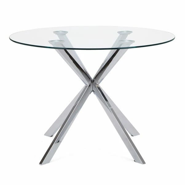 Dunelm Lumia Glass Round Table 4 Dunelm Lumia Glass Round Table - Image 2