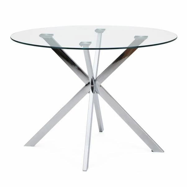 Dunelm Lumia Glass Round Table 5 Dunelm Lumia Glass Round Table - Image 3