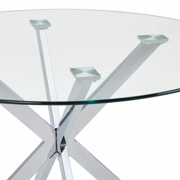 Dunelm Lumia Glass Round Table 6 Dunelm Lumia Glass Round Table - Image 4