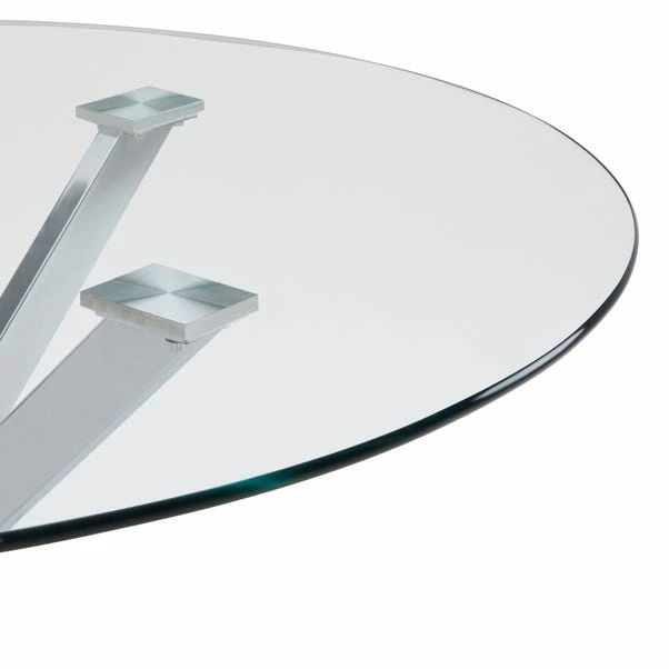 Dunelm Lumia Glass Round Table 7 Dunelm Lumia Glass Round Table - Image 5