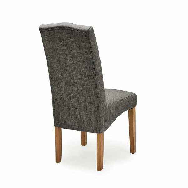 Dunelm Darcy Set Of 2 Dining Chairs Charcoal 7 Dunelm Darcy Set Of 2 Dining Chairs Charcoal - Image 5