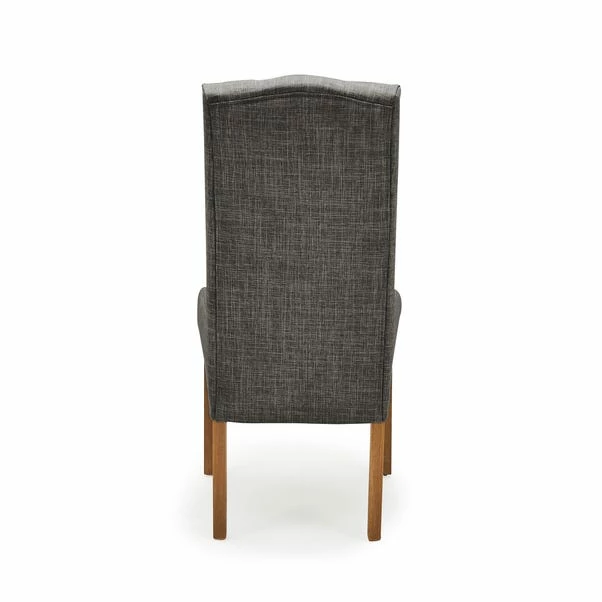 Dunelm Darcy Set Of 2 Dining Chairs Charcoal 8 Dunelm Darcy Set Of 2 Dining Chairs Charcoal - Image 6