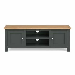 Dunelm Bromley Black Wide TV Stand -furniture Shop 1000162403 alt01