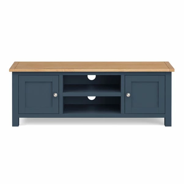 Dunelm Bromley Blue Wide TV Stand 4 Dunelm Bromley Blue Wide TV Stand - Image 2