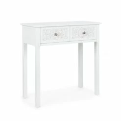 Dunelm Samira 2 Drawer Dressing Table, White -furniture Shop 1000162526 alt02