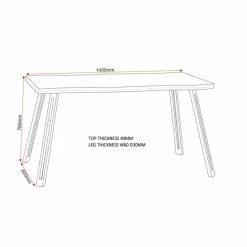 Seconique Quebec Wave Dining Table -furniture Shop 1000169765 alt02
