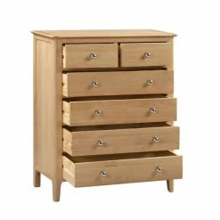 Julian Bowen Cotswold 6 Drawer Chest, Oak -furniture Shop 1000169820 alt04