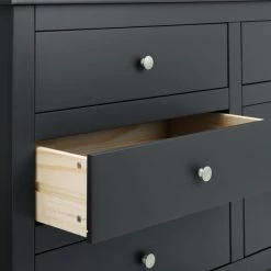 Julian Bowen Radley 6 Drawer Chest, Dark Grey & Pine -furniture Shop 1000169858 alt03