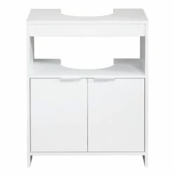 Lloyd Pascal Jaxon White Under Sink Unit With Open Shelf -furniture Shop 1000182103 alt04