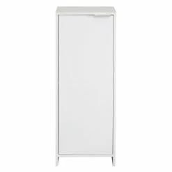Lloyd Pascal Jaxon White Single Door Floor Cabinet With Adjustable Shelf -furniture Shop 1000182105 alt02