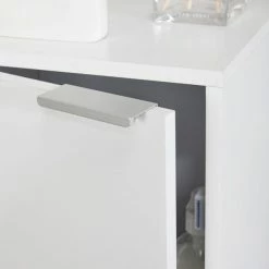 Lloyd Pascal Jaxon White Single Door Floor Cabinet With Adjustable Shelf -furniture Shop 1000182105 alt04