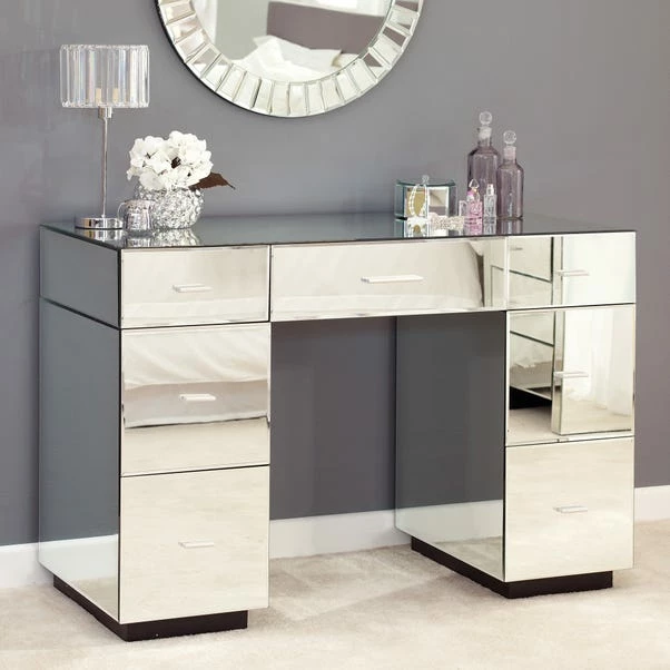 Dunelm Venetian 7 Drawer Dressing Table, Mirrored 3 Dunelm Venetian 7 Drawer Dressing Table, Mirrored