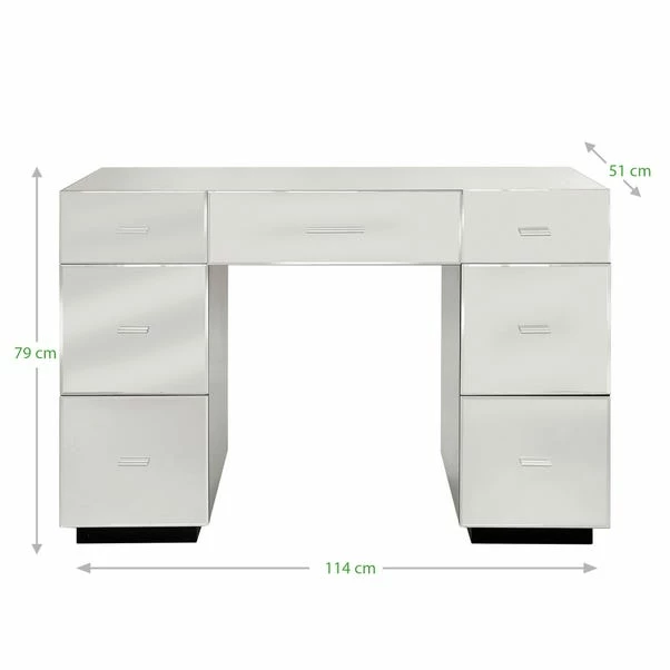 Dunelm Venetian 7 Drawer Dressing Table, Mirrored 8 Dunelm Venetian 7 Drawer Dressing Table, Mirrored - Image 6