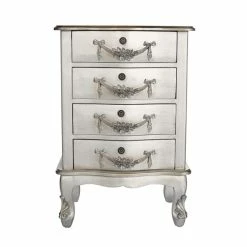 Dunelm Toulouse 4 Drawer Bedside Table