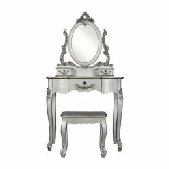 Dunelm Toulouse 3 Drawer Dressing Table Set With Mirror