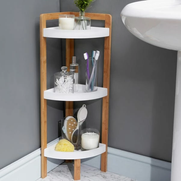Elements Bamboo 3 Tier Corner Caddy 3 Elements Bamboo 3 Tier Corner Caddy
