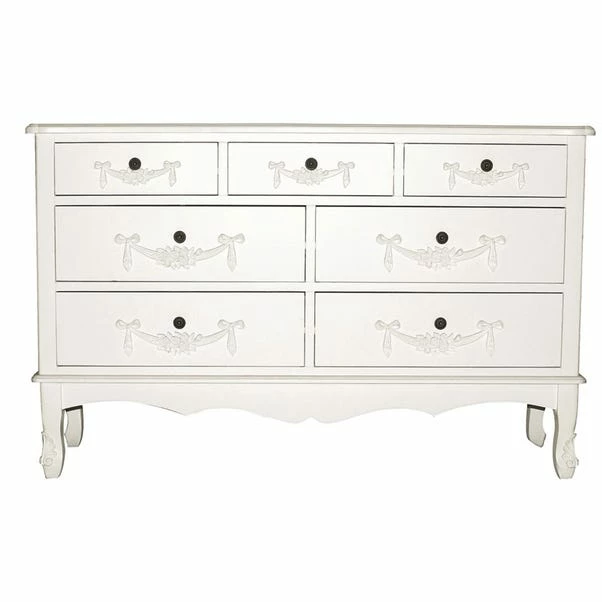 Dunelm Toulouse 7 Drawer Chest, Ivory 4 Dunelm Toulouse 7 Drawer Chest, Ivory - Image 2