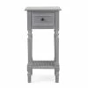 Dunelm Lucy Cane Grey Telephone Table -furniture Shop 30267545