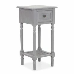 Dunelm Lucy Cane Grey Telephone Table -furniture Shop 30267545 alt04