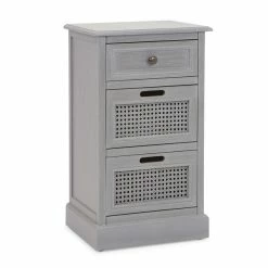Dunelm Lucy Cane 3 Drawer Bedside Table -furniture Shop 30267546 alt01