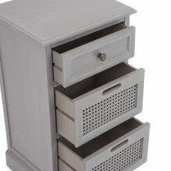 Dunelm Lucy Cane 3 Drawer Bedside Table -furniture Shop 30267546 alt05