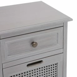Dunelm Lucy Cane 3 Drawer Bedside Table -furniture Shop 30267546 alt06